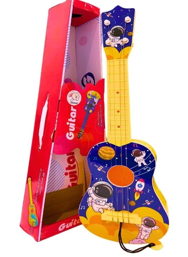 Manos Guitar Classic Design Cartoon Print Steel Wire for Kids, Pack of 1, Random Colour - Image 4